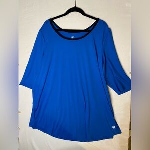 Vibrant Blue Long Sleeve Women's Top